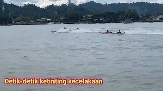 Ngeri.!! Detik-detik balap ketinting kecelakaan saat baru star😮😮kalimantan utara bulungan...