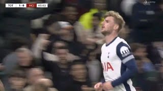 Timo Werner Goal Vs Man City | Tottenham 2-0 Man City Highlights