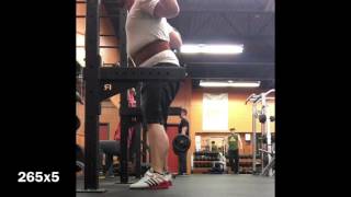 Squat 265,260,255x5