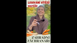 Losování vítězů soutěže na říjen #zahrada #zahradnizachranari #mrkev #soutez #petrzel #vitez #cena