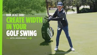 Creating Width in the Golf Swing with Rain Jacket Drill  | Titleist Tips