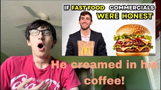 HE CREAMED IN HIS COFFEE! If Fast Food Commercials Were Honest (Lando Kalriz) reaction