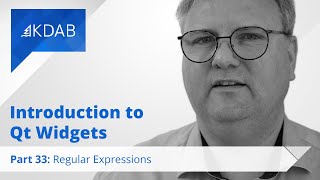 Introduction to Qt Widgets (Part 33) - Regular Expressions