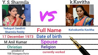 ys sharmila vs kalvakuntla Kavitha comparison |sharmila vs Kavitha comparison|ys sharmila|k.kavitha