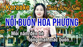 Nỗi Buồn Hoa Phượng ✔ Karaoke Thiếu Giọng Nam ► Song Ca Với Ngọc Lan ❖ Thiết TV