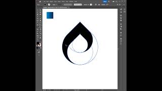 How to create water drop logo in Illustrator #shorts #illustration #logo