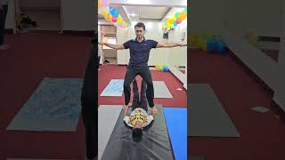 Acro Yoga #yoga #viral #trending #new #challenge #acro #trendingshorts #workout #art #pushpa #song