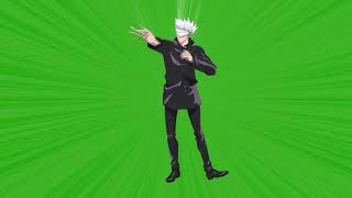 Gojo Satoru Dancing with shine Animation Effect - Free HD Green Screen [Anime Character]