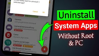 Uninstall System Apps Android Without Root No Pc🔥🔥