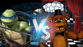 Leonardo vs Freddy fazbear (warning: flashing lights)