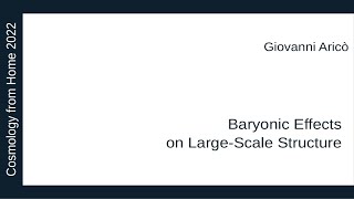 Giovanni Aricò | Baryonic Effects on Large-Scale Structure