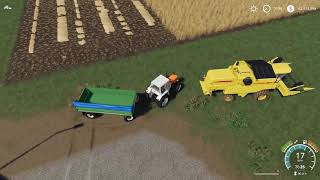 Faming Simulator 19:harvest mower//seed extraction process virtual world