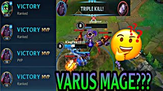 How to Play Varus (MAGE BUILD??) | Varus gameplay montage | League of legends wild rift #Shorts