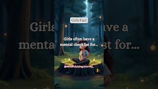 girls often have a mental checklist for... #facts #shorts