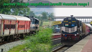 Most Scenic Train Journey Behind Abu Road Alco ! 19704 Asarva Udaipur Intercity Express