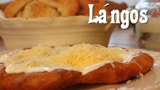 Lángos (Fried Dough /Hungarian Street Food)