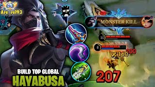 BUILD HAYABUSA TERSAKIT TOP GLOBAL | BEST BUILD HAYABUSA - GAMEPLAY BUILD DAN EMBLEM HAYABUSA