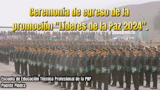 Ceremonia de egreso de suboficiales promoción Líderes de la Paz