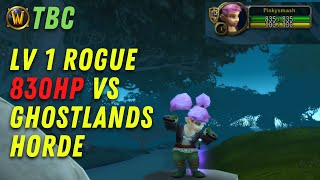 Lv1 TBC Rogue Twink - Fighting Ghostlands