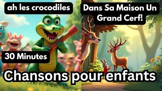 ah les crocodiles | Dans Sa Maison Un Grand Cerf! | Chansons pour enfants | Chansons des maternelles