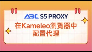 在Kameleo瀏覽器中配置代理，ABCproxy擁有190+ 個國家地區 2 億+合規 100% 住宅 IP