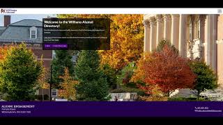 Williams Alumni Directory Video Walk Through