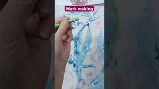 Mark making #art #Gumleaves #caradache