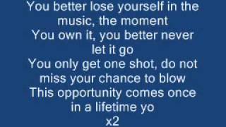 Eminem - Lose Yourself Lyrics