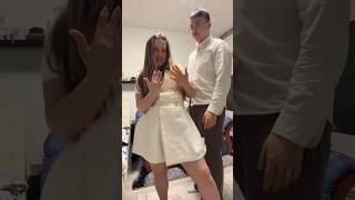 My husband cute reaction of my dance #dance #cute #couple