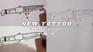 how to make new tattoo design 🔪 by tattoo art || new model tattoo design||