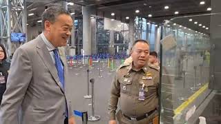 PM Srettha unexpectedly visits Suvarnabhumi Airport