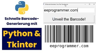 Schnelle Barcode-Generierung mit Python & Tkinter