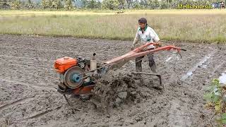 traktor sawah quick g1000 mengolah tanah kekurangan air tetapi joki bisa memanpaatkan air seadanaya