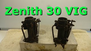 Restauracion completa carburadores Zenith 30 VIG y como sellar ejes gastados con bujes de bronce