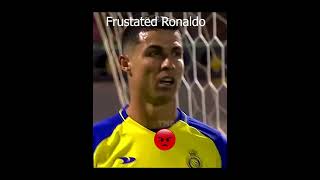 Ronaldo Got Frustated on missning goals Al Nassr vs Al Taee #shorts