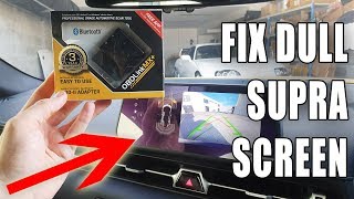 How to fix your dim A90 GR Supra screen via OBD scan tool and Bimmercode