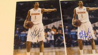 Michael Carter-Williams signing autographs (Syracuse, 76ers) - TopSignatures.com