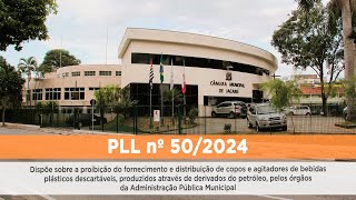 PLL nº 50/2024 - Proibição do fornecimento de copos e agitadores de bebidas plásticos (retirado)