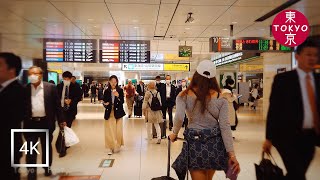 Japan | Walking in underground shopping mall of "Tokyo Station" in Tokyo. | 4K #tokyostation