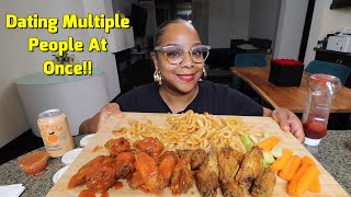 Dating Two Women to See Which is Best for Me. SPICY Hot Wings Mukbang