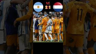 Argentina 🆚️ Netherland Best fighiting😱🤒😱  Match Ever  2-1 Highlights #youtube #shorts #football