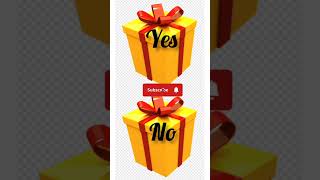 choose your gift box yes vs no #viral #tranding #gift #short