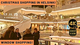 Christmas Window Shopping in Helsinki! Black Friday is here!