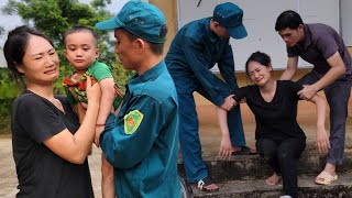 The mother's journey to find her son seemed to have ended when she received news from the police.