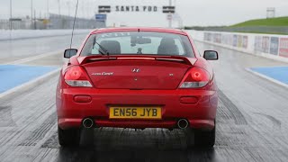 Testing the Coupe at Santa Pod