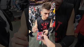 Tyler Herro signed a rookie card for me!#miamiheat #tylerherro Miami Heat vs Atlanta Hawks 1-12-2022