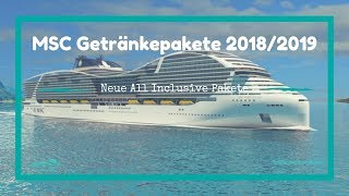 Neue MSC Getränkepakete 2018/2019: All Inclusive ist deutlich teurer geworden! Lohnt es sich?