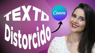 ✅Como fazer efeito TEXTO Distorcido canva pelo celular| Texto deitado