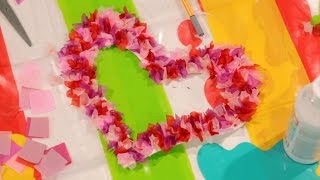 Valentine's Day Heart Wreath - ELC Arts and Crafts