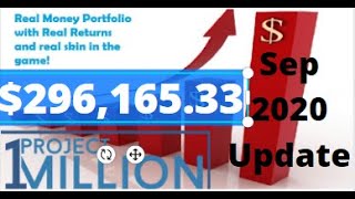 Project 1 million - up  47% YTD - $296,165.33